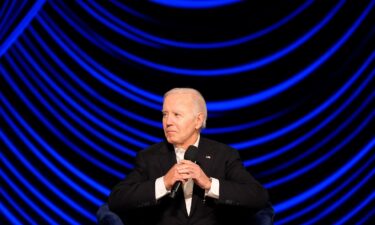 President Joe Biden listens during a campaign event at the Peacock Theater in June 2024